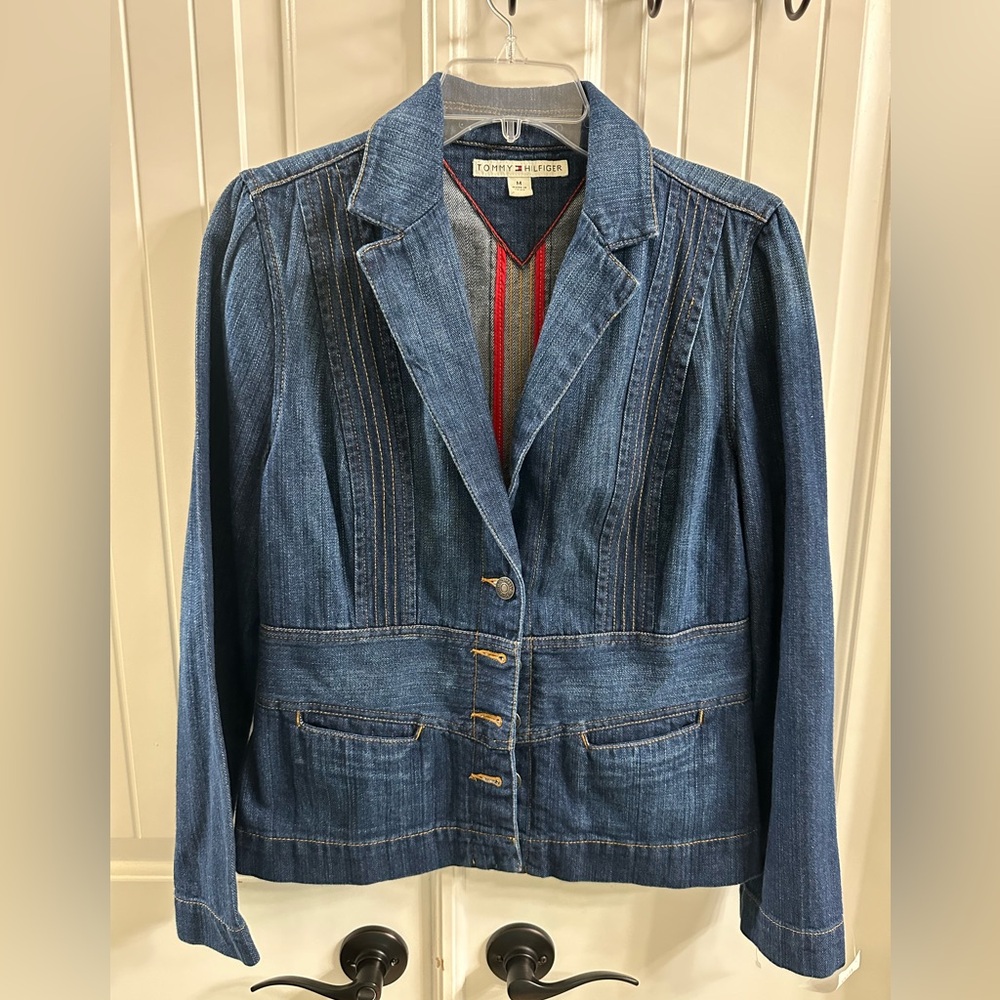 Tommy Hilfiger Women’s Denim Blazer, Medium